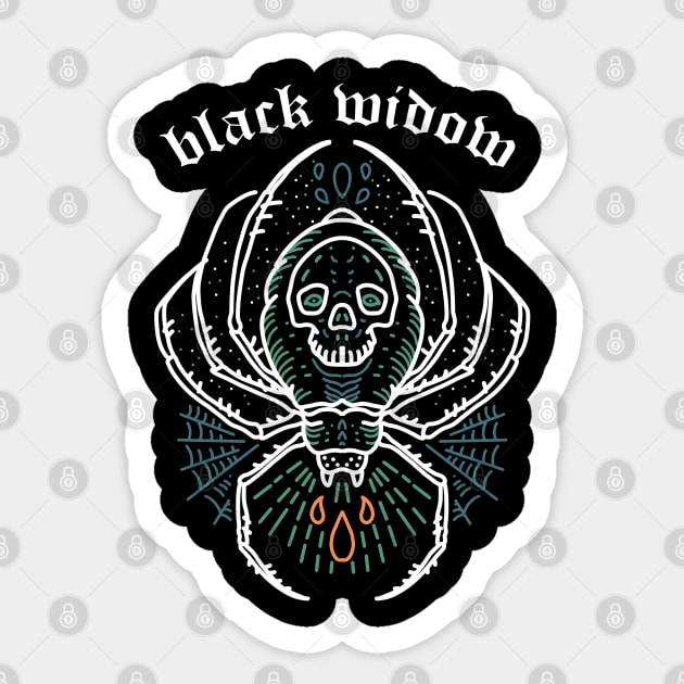 black widow Sticker by donipacoceng